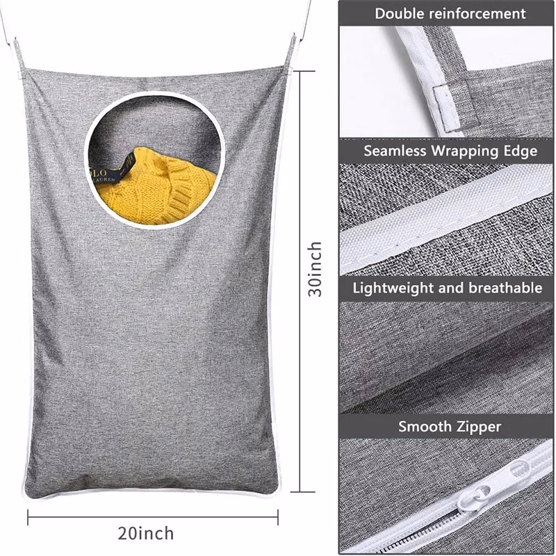 Hanging Laundry Basket Bag