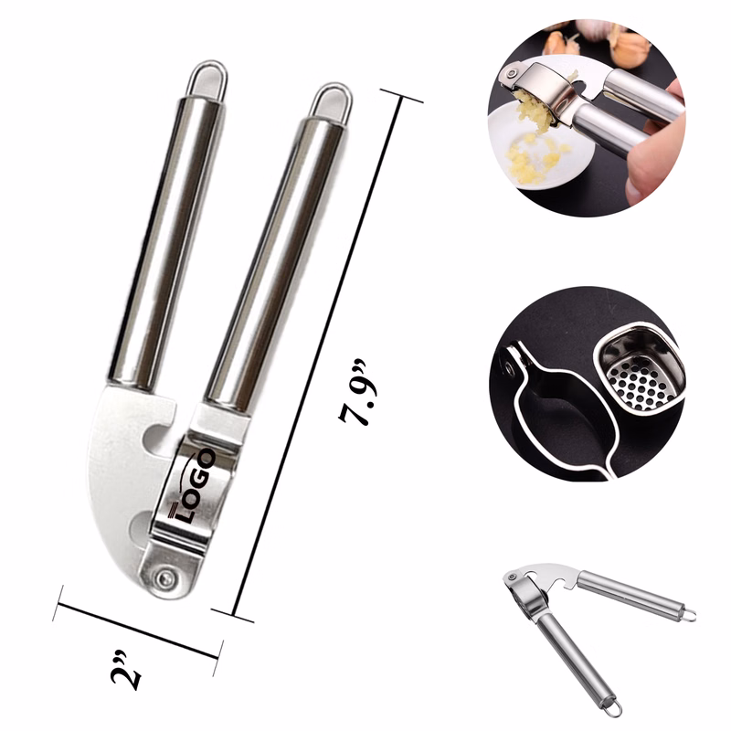 MOQ100 Stainless Garlic Press And Peeler Combo