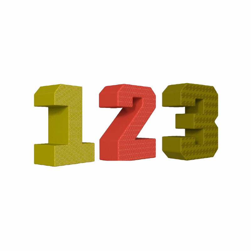 Large 32"w x 43"h Individual Numbers