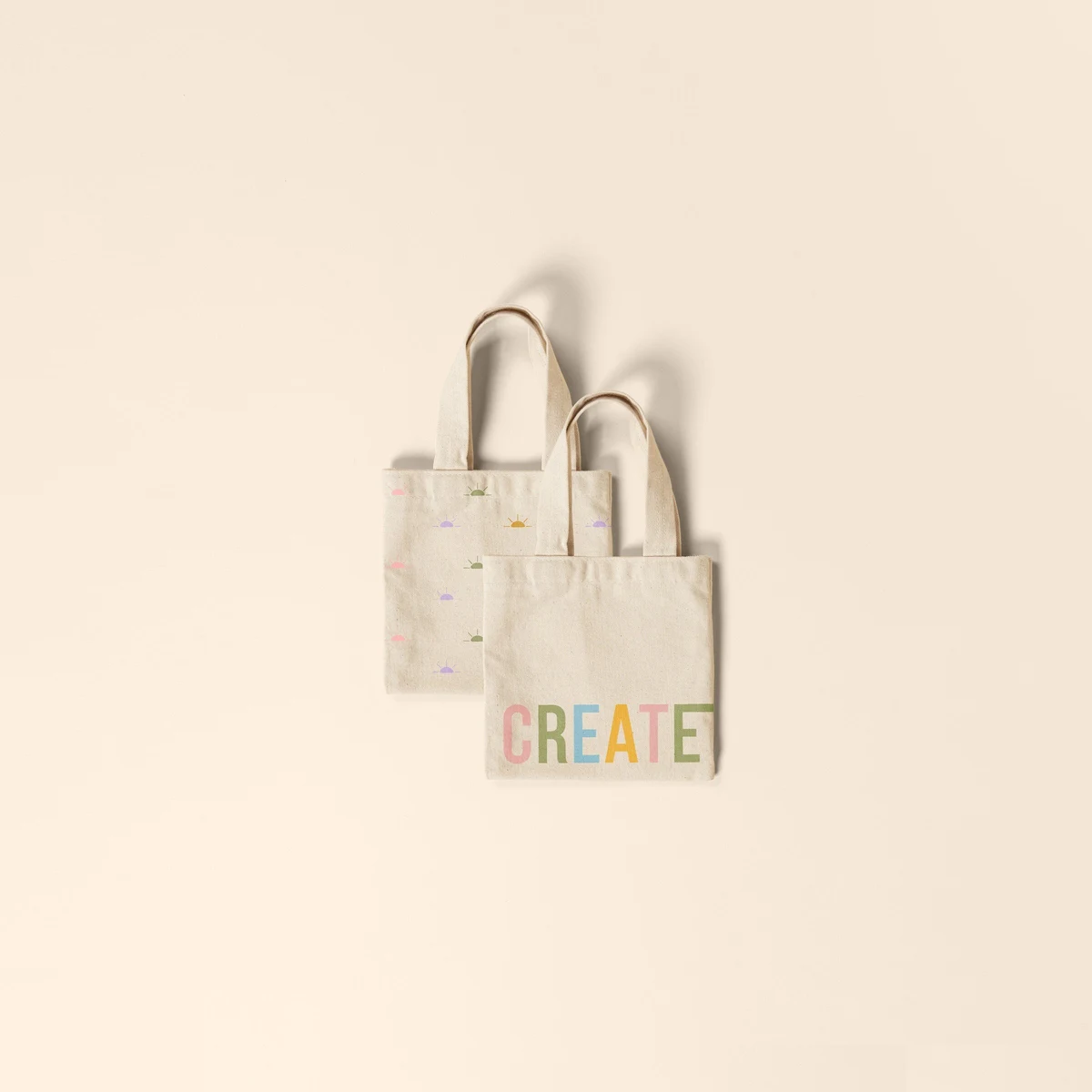 Itty Bitty Tote - Natural Canvas, custom tote bag with logo imprint 1