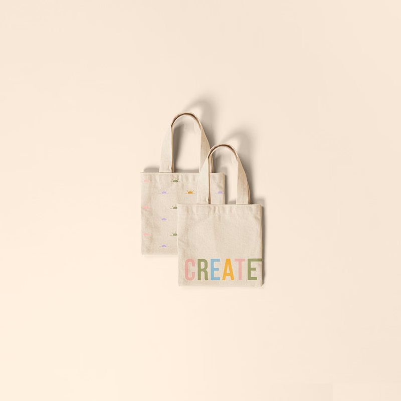 ITTY BITTY TOTE - NATURAL CANVAS