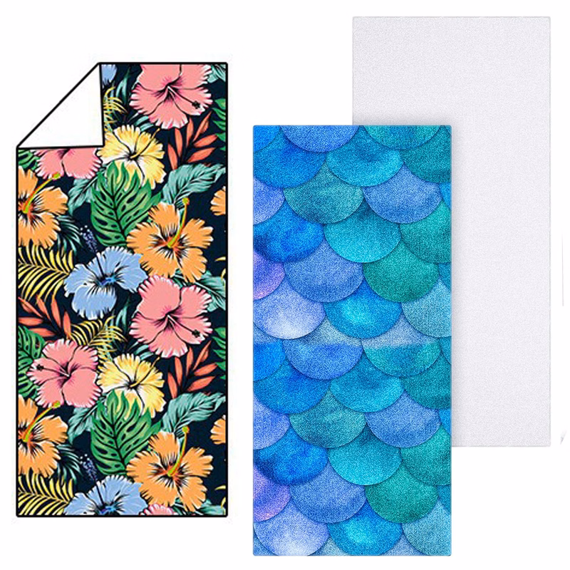 Fast Shipping Full Color Custom Microfiber Beach Towel