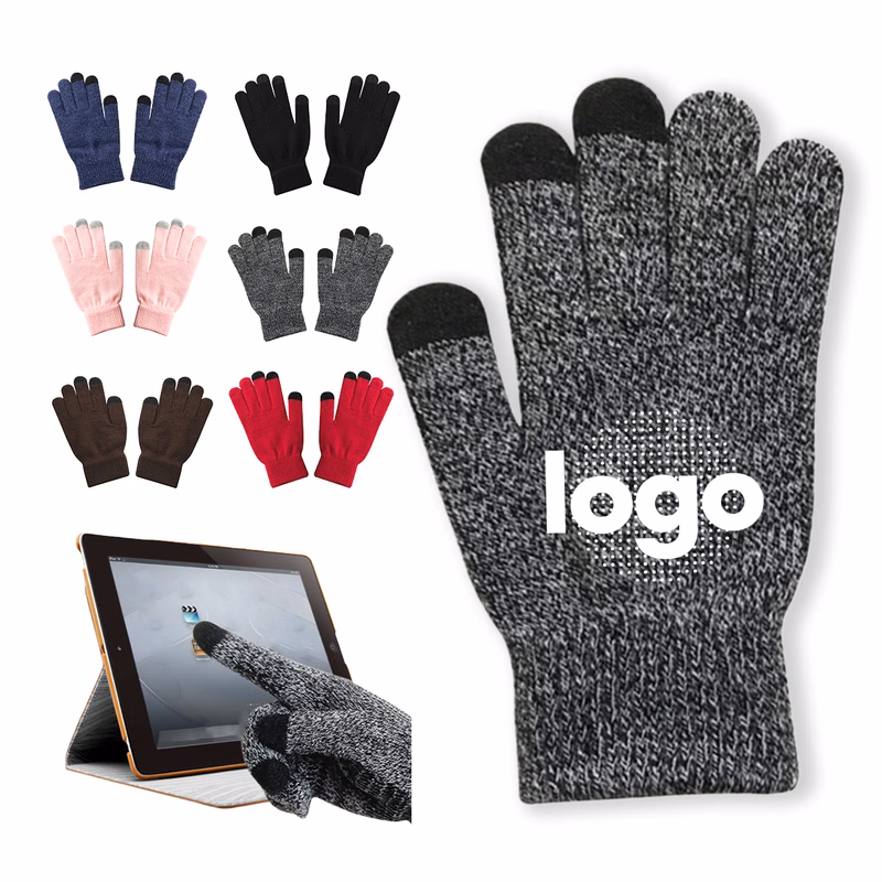Knitted Touchscreen Thermal Gloves