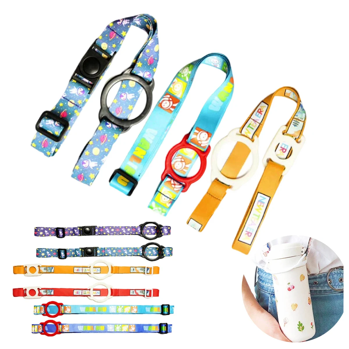 Portable Water Bottle Holder Lanyard w/Buckle 1