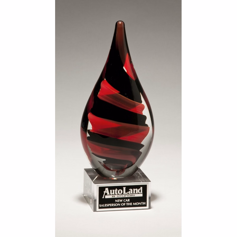 Red Baron Art Glass 8"
