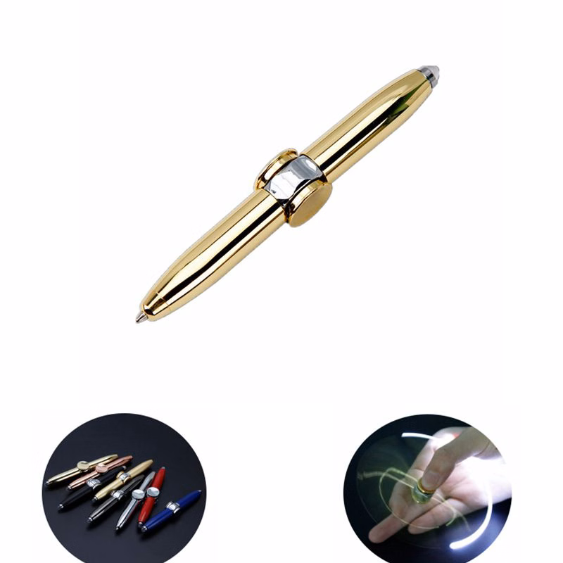 Multifunctional Spinner Pen with Light