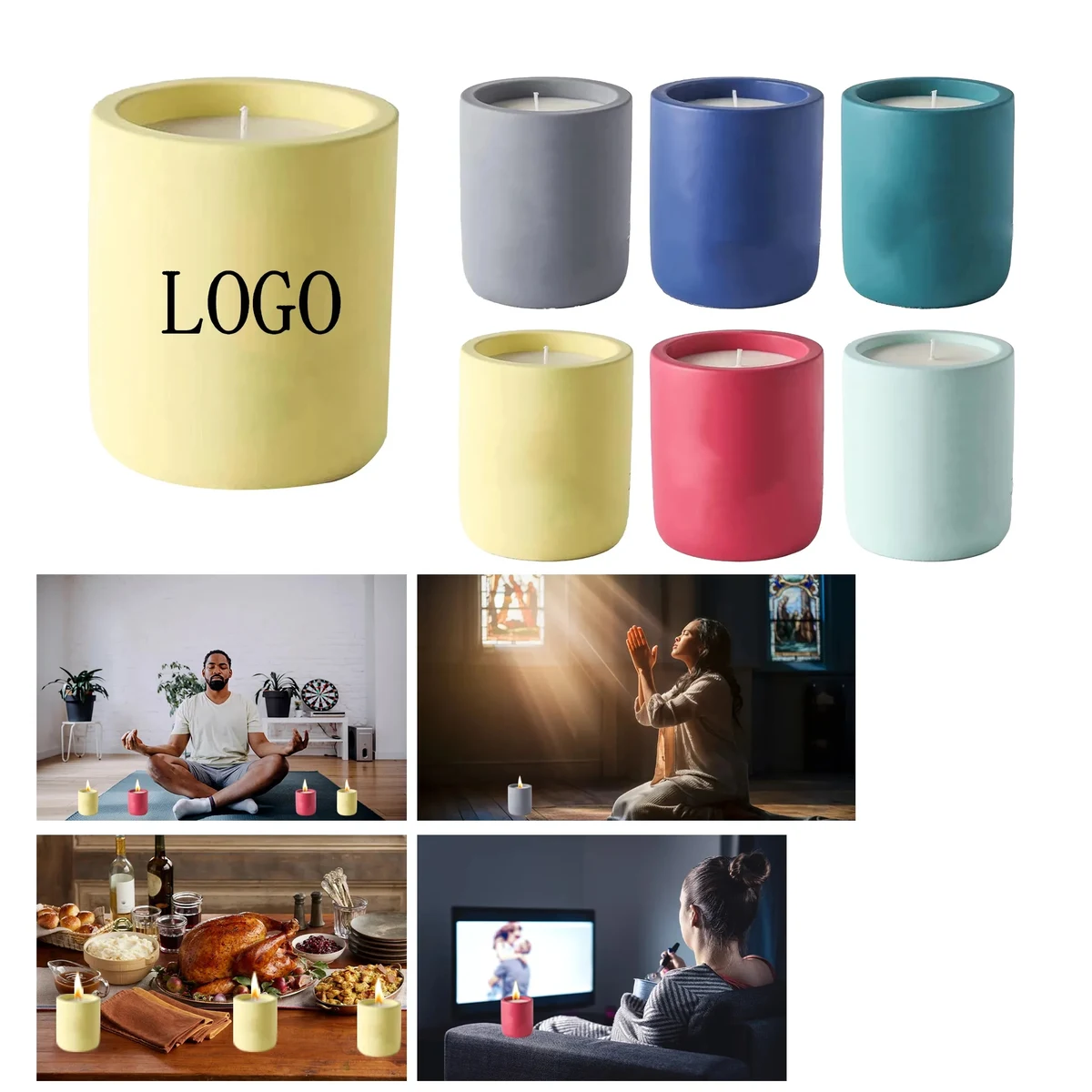 Creative Ceramic Cup Aromatherapy Candle 1