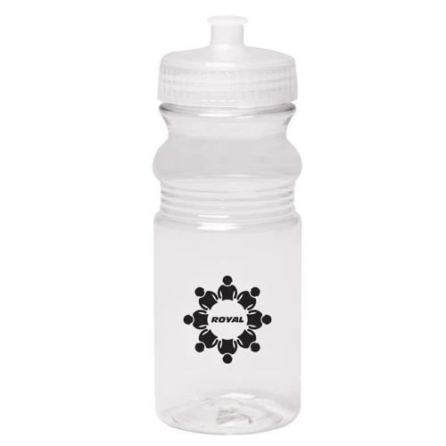 Plastic Bike Water Bottle - Push Cap, 20 oz. 1