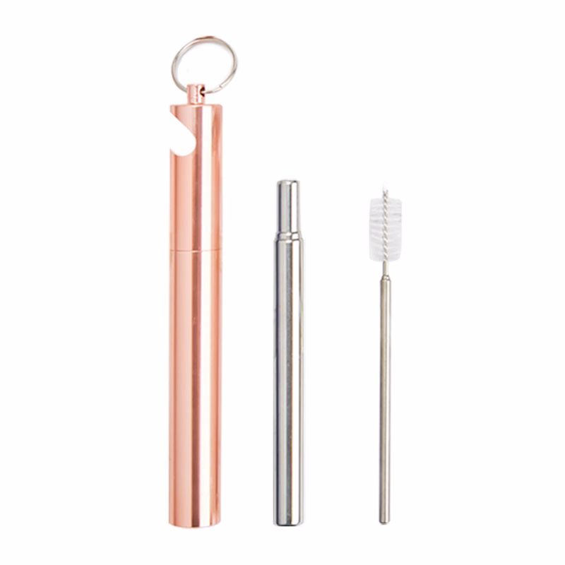 Stainless Steel Straw with Bottle Opener