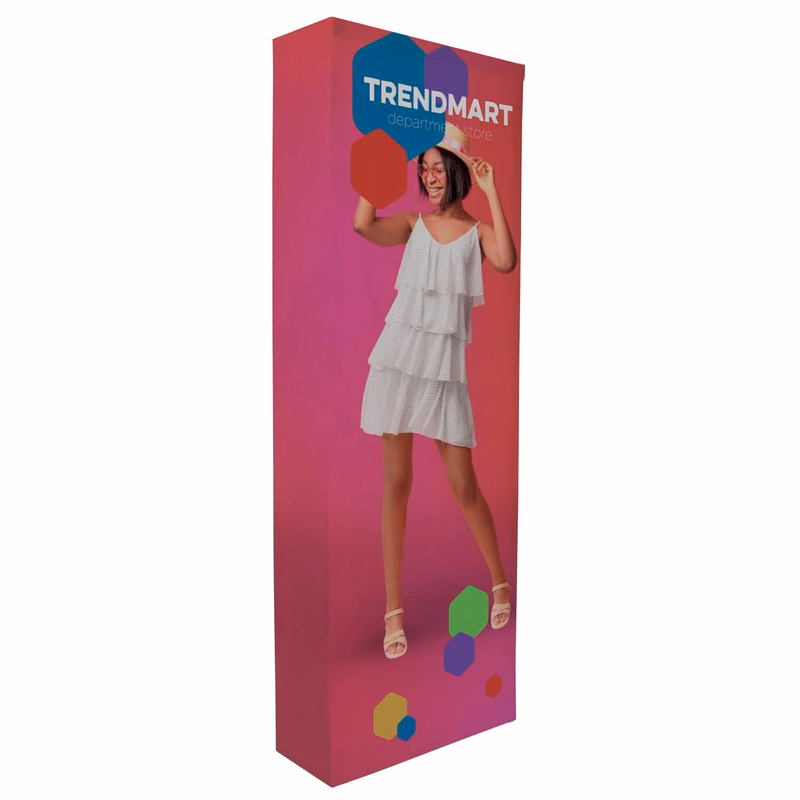 3' Straight Splash Floor Display Wrap Kit (Recycled Polyester Knit)