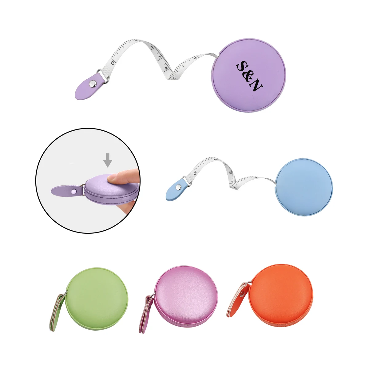 Round PU Leather Measuring Tape MOQ 80PCS 1