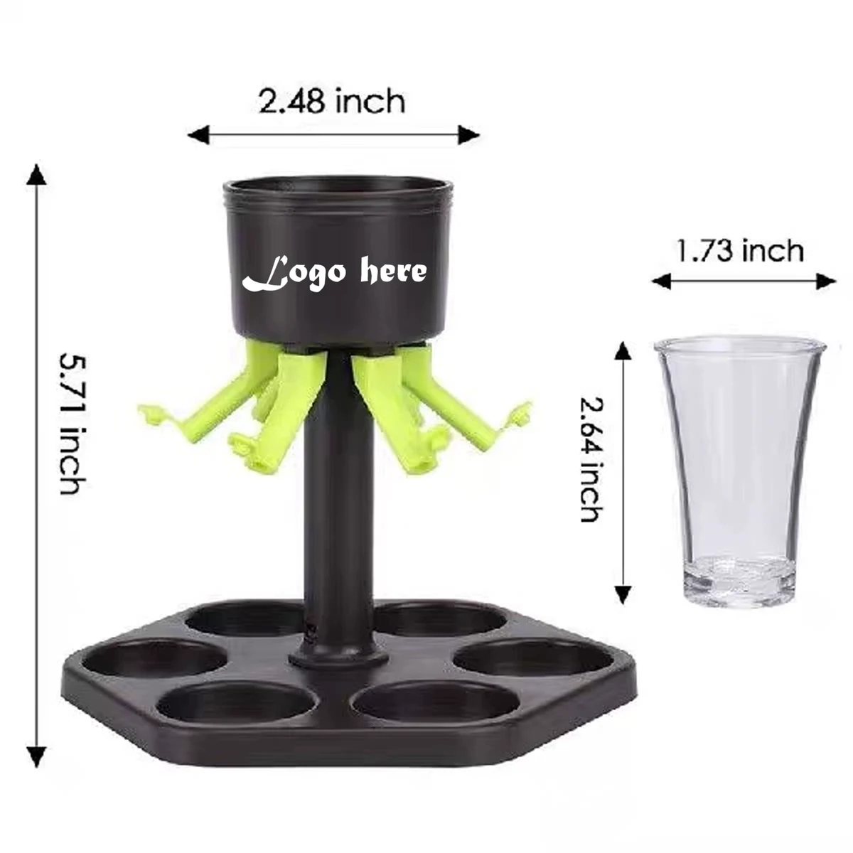 Shot Glass Dispenser and Holder 1