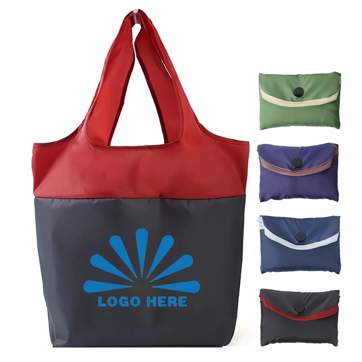 MOQ100 Recycled Polyester Waterproof Foldable Shopping Bag 1