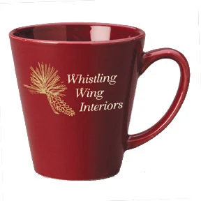 12 oz. Maroon Cafe Latte -Gloss Mug 1