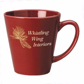 12 oz. Maroon Cafe Latte -Gloss Mug