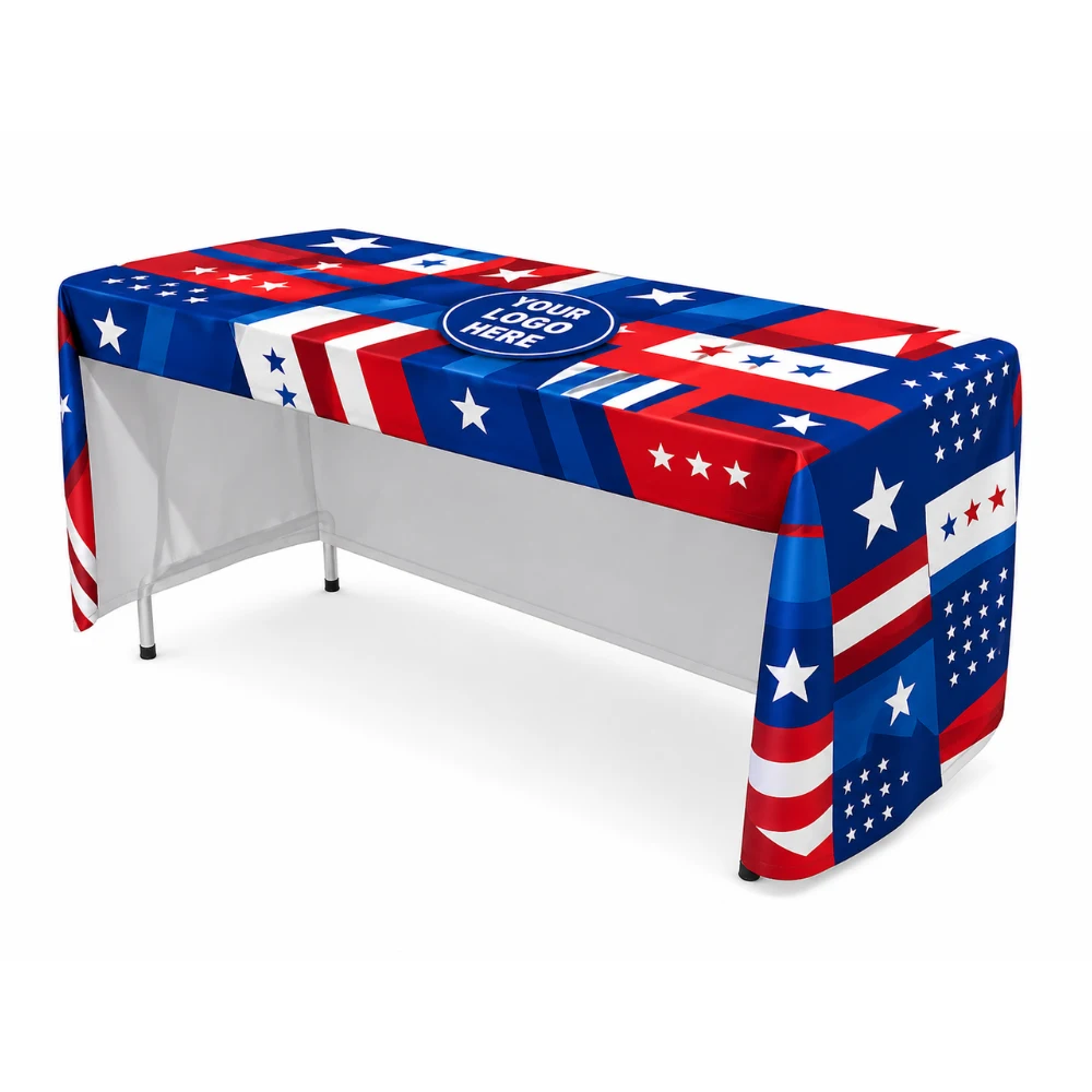 4 ft Open Back Fitted Table Cover 1
