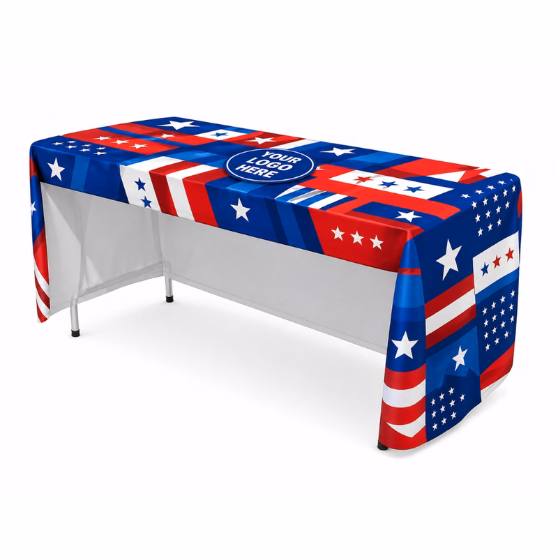 4 ft Open Back Fitted Table Cover