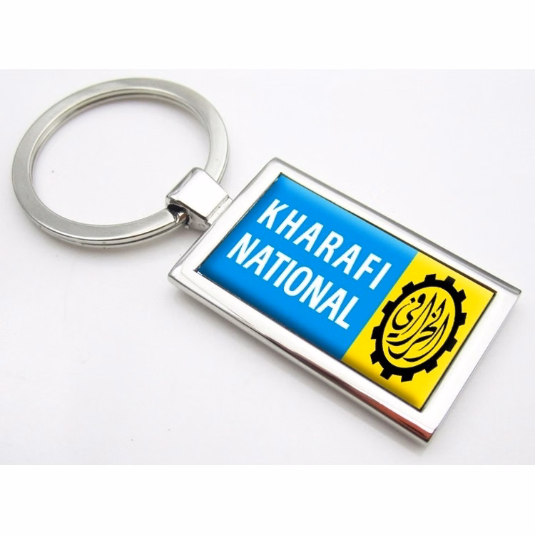 Zinc Alloy Rectangle Epoxy Key Chains