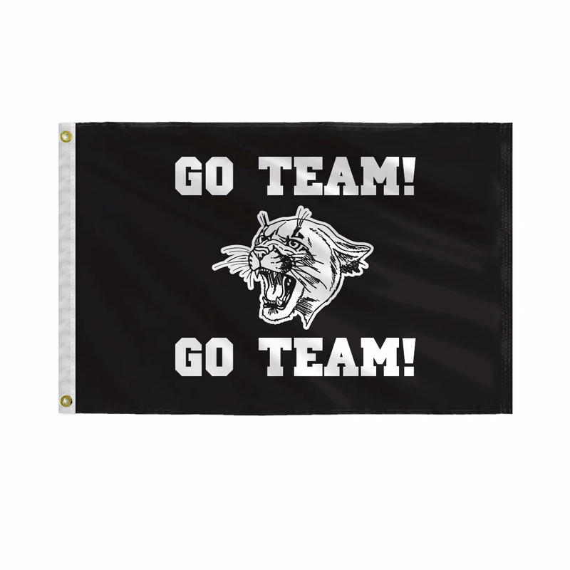 Bob Cat Mascot Flags