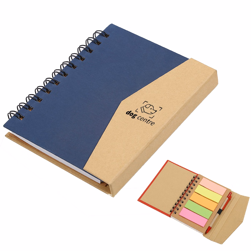 With Pen Post-it Note Coil Book