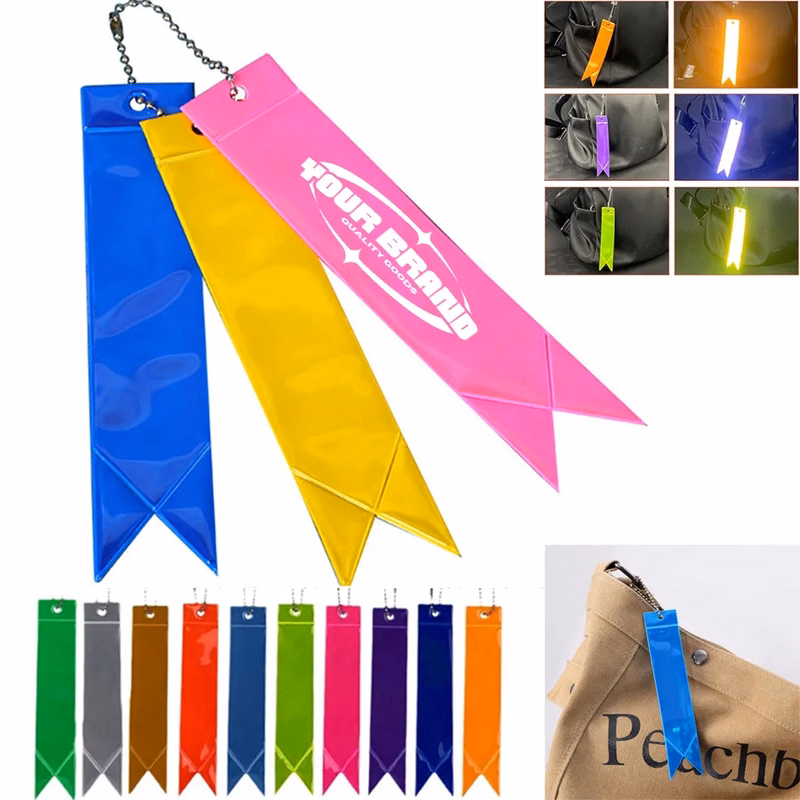 Reflective Pendant Car Accessories Bag Charm PVC Key Chain