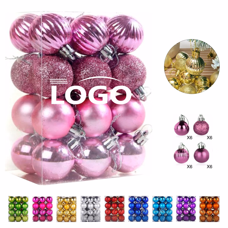 Bright Plastic Christmas Balls