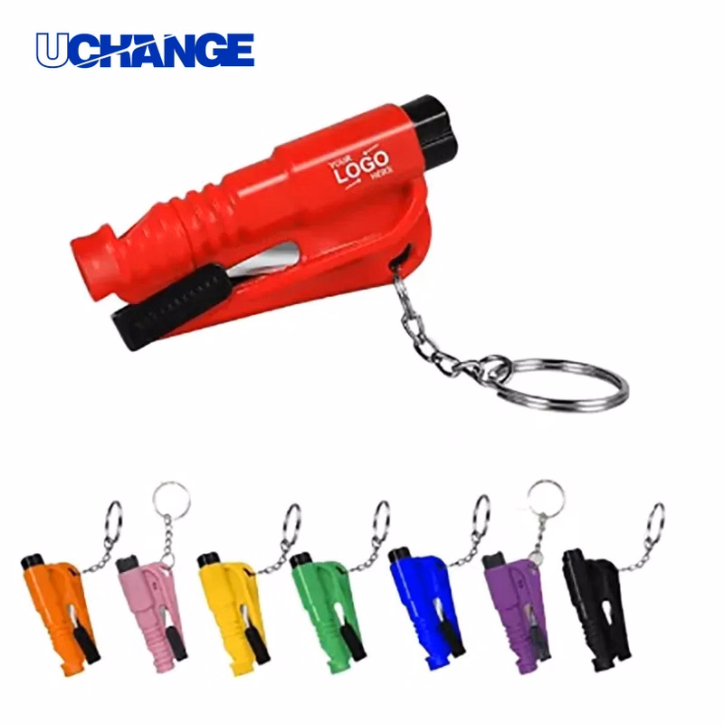 Whistle Window Breaker Keyring Emergency Tool for Vehicles