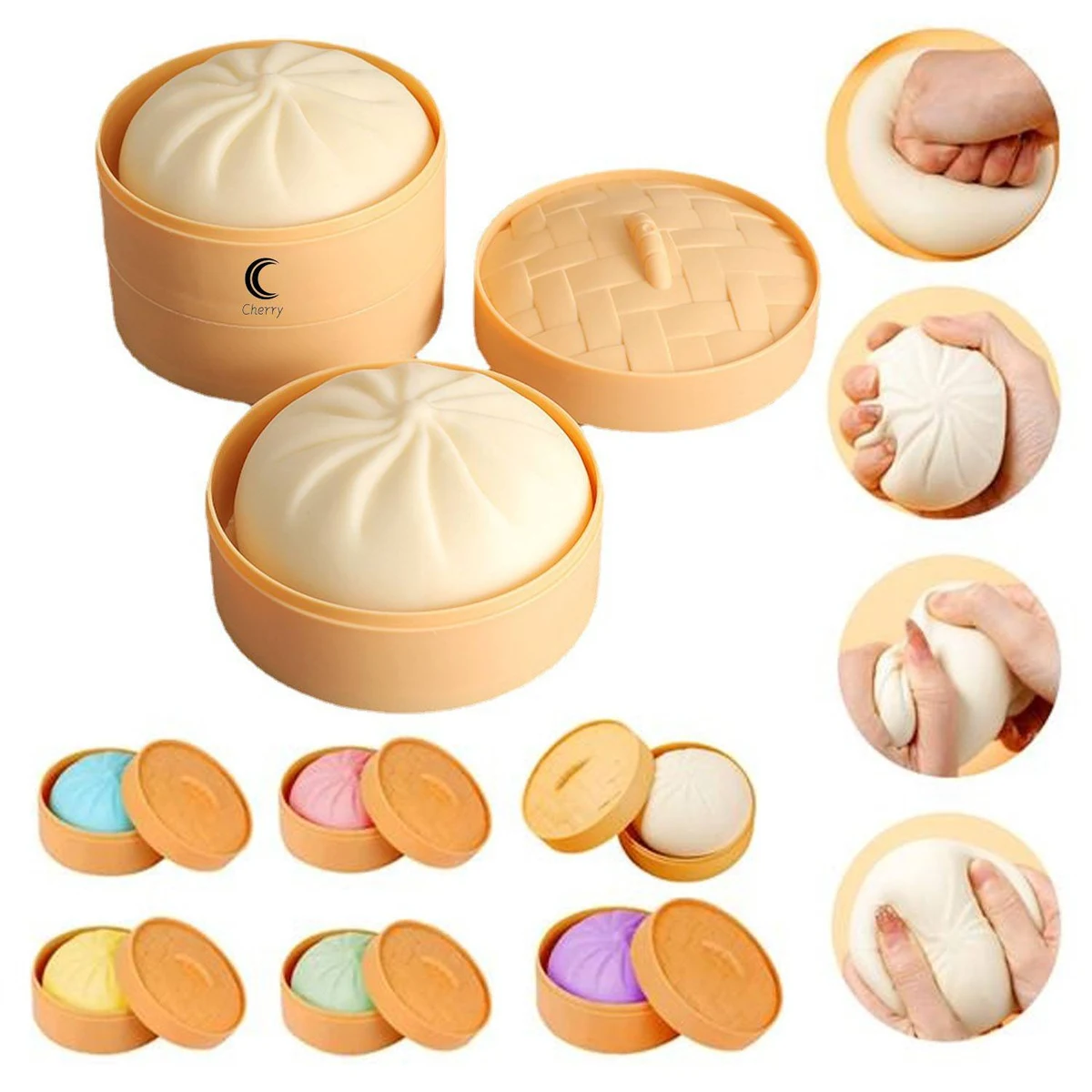 Steamed Bun Shape Stress Reliever 1