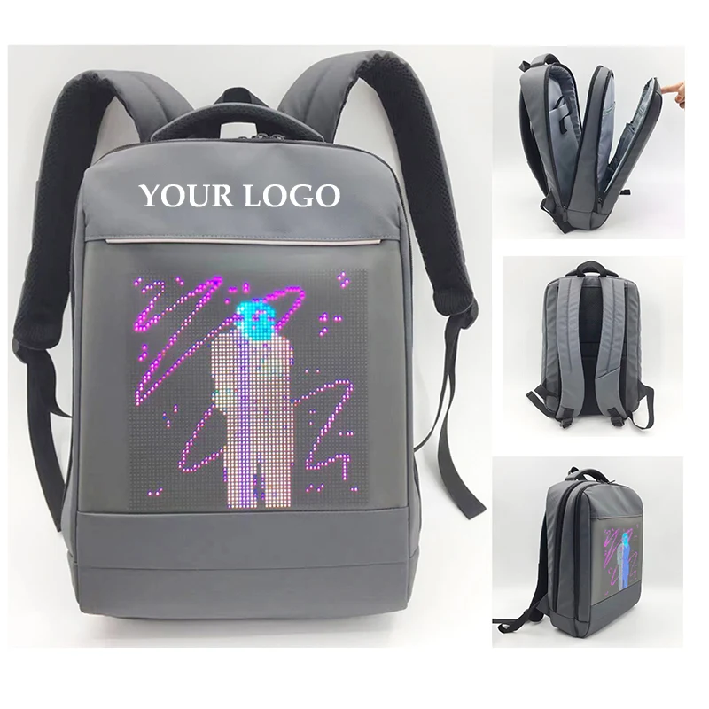 Waterproof Dynamic LED Display Backpack 1