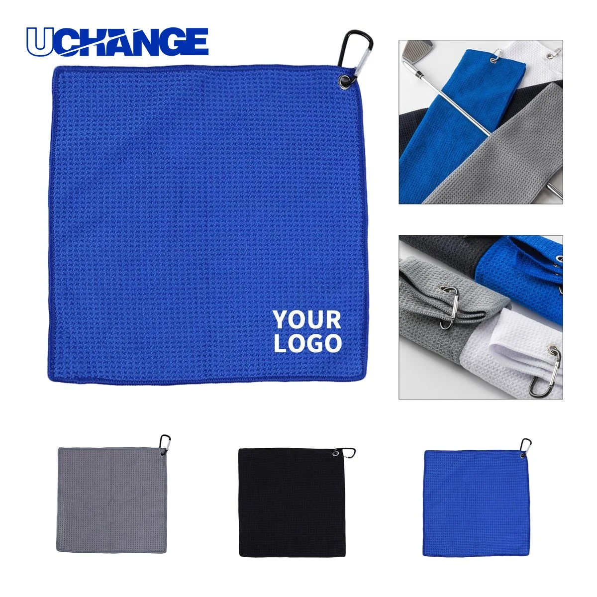 Waffle Weave Golf Towel 1