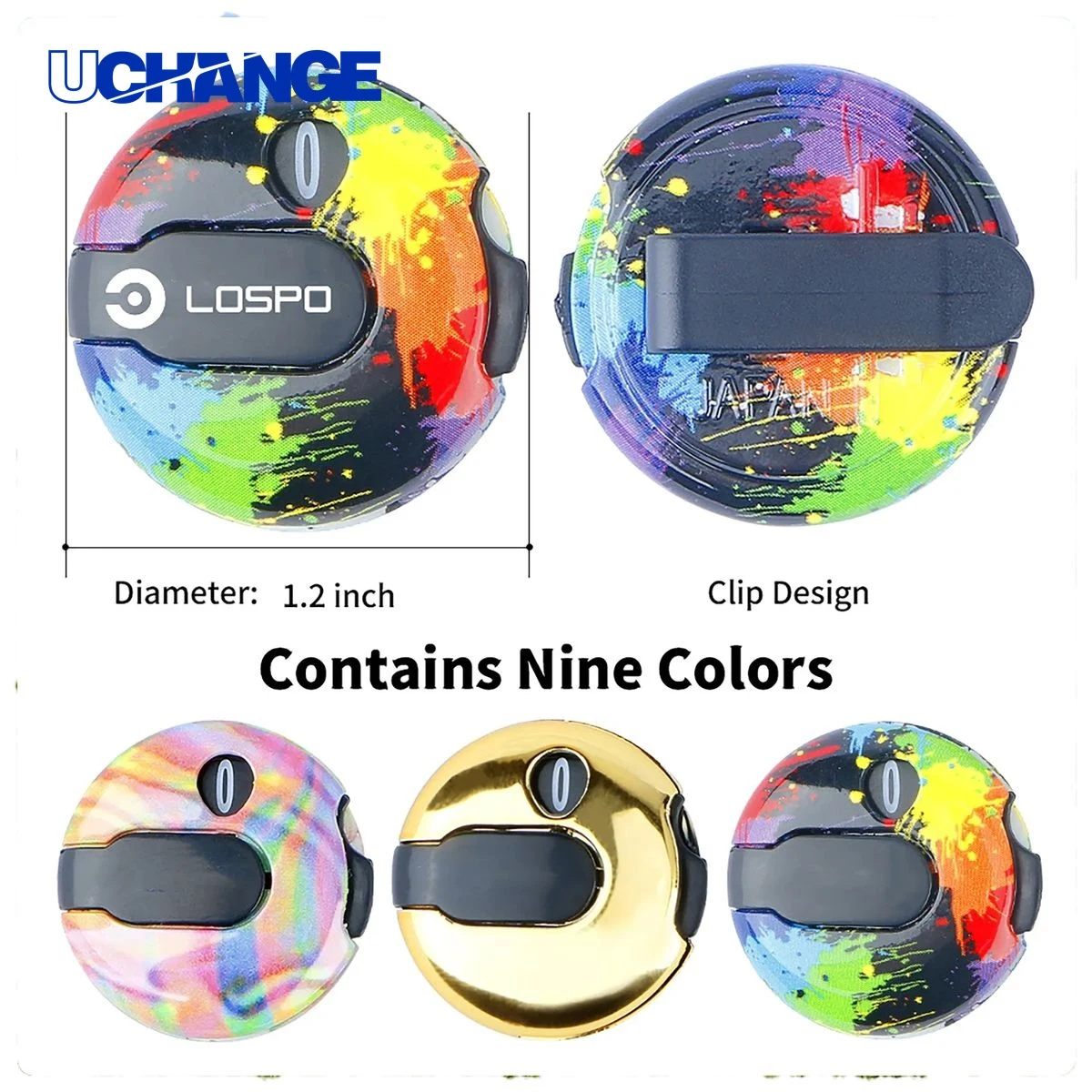 Colorful Golf Hat Clip Score Counter 1