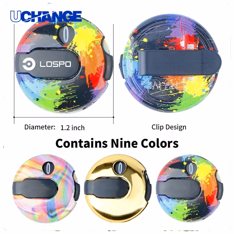 Colorful Golf Hat Clip Score Counter