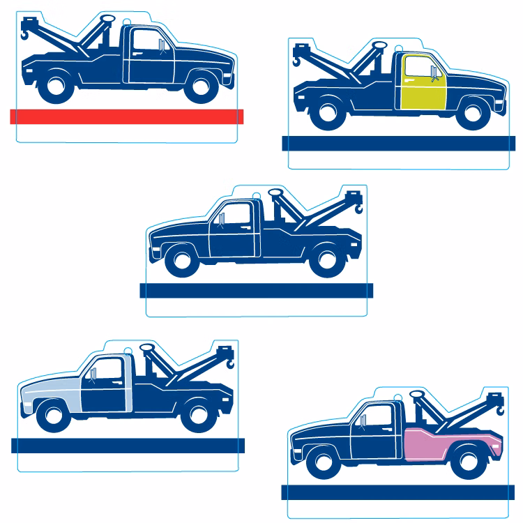 Tow Truck Shape Custom Air Fresheners - Top 10 Scents