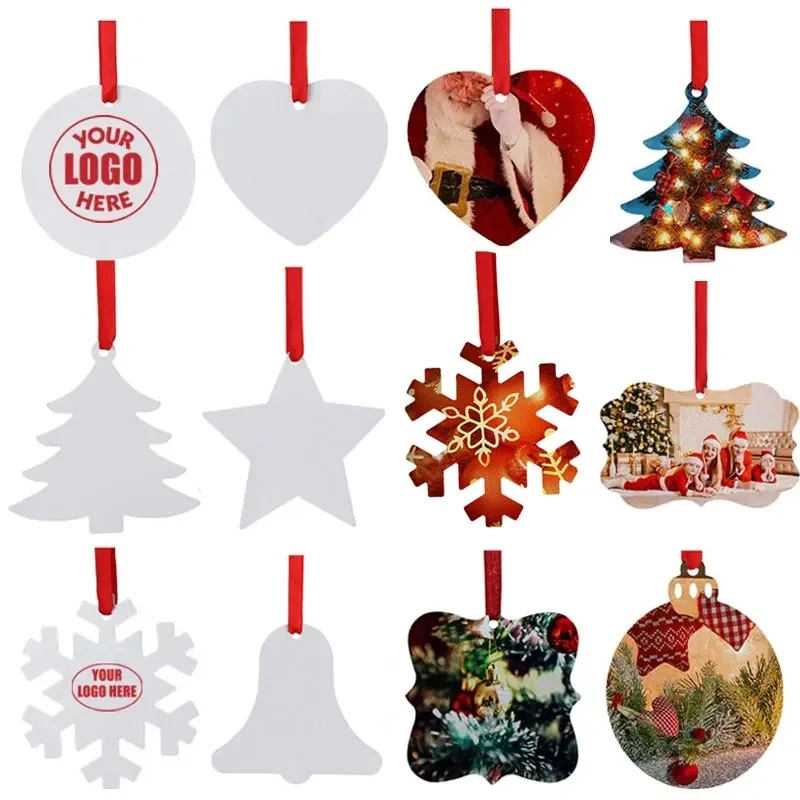 Sublimation Metal Christmas Tree Ornaments 1