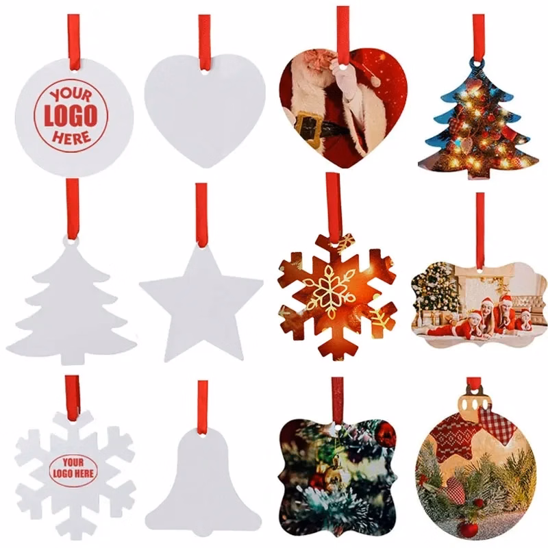Sublimation Metal Christmas Tree Ornaments