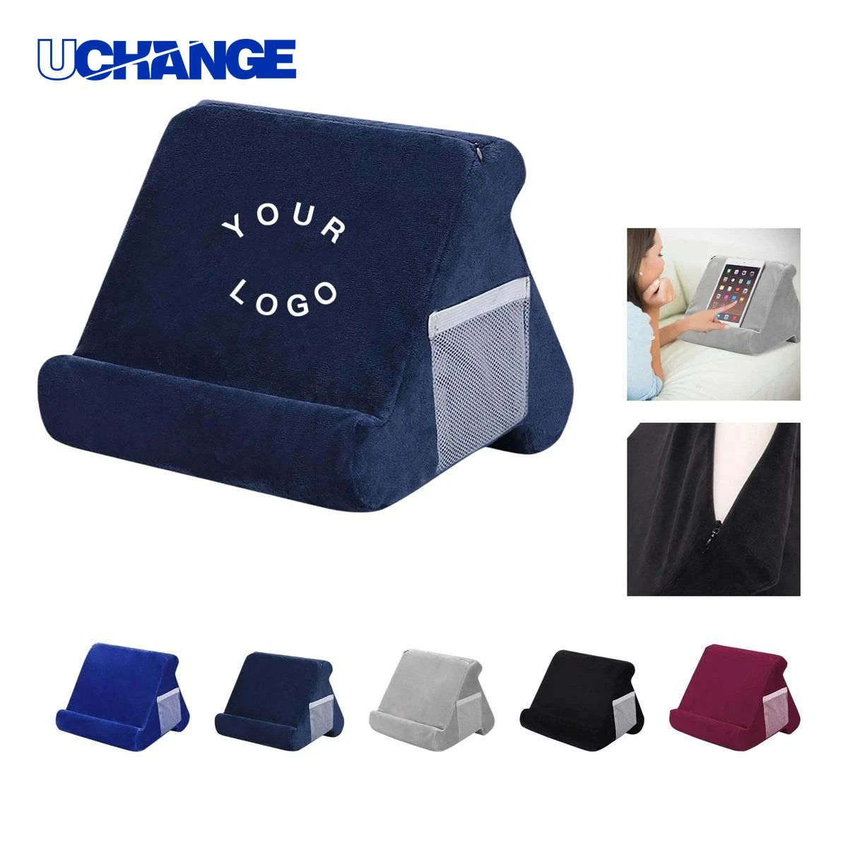 Plush Tablet Pillow Stand Holder for Reading and Movies 1