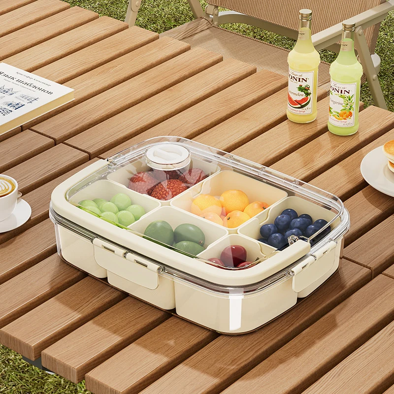 Lunch Box With 6 Compartment Container 1