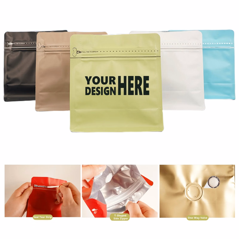 Self Sealing Coffee Bag With Degassing Valve