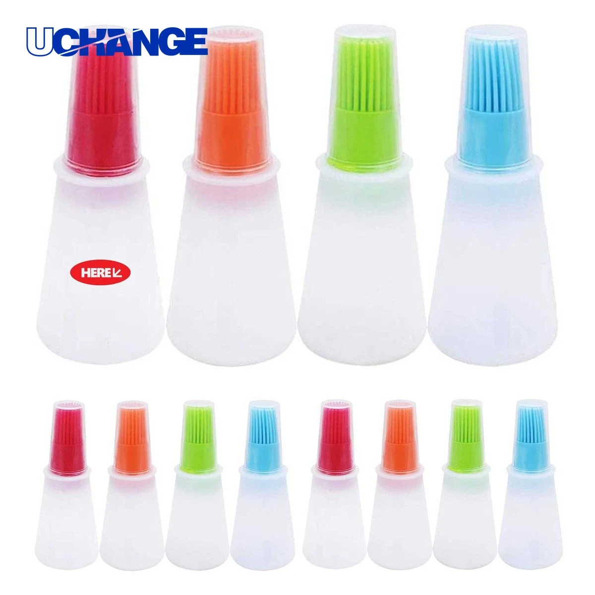 Multicolor Silicone Oil Bottle Brush Tool 1