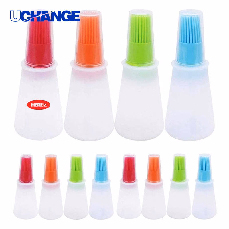 Multicolor Silicone Oil Bottle Brush Tool
