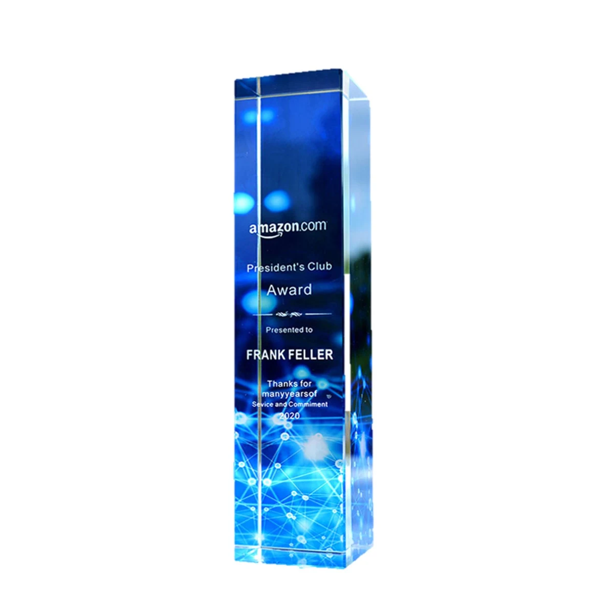 New Design Crystal Trophy Creative Cuboid Award 1