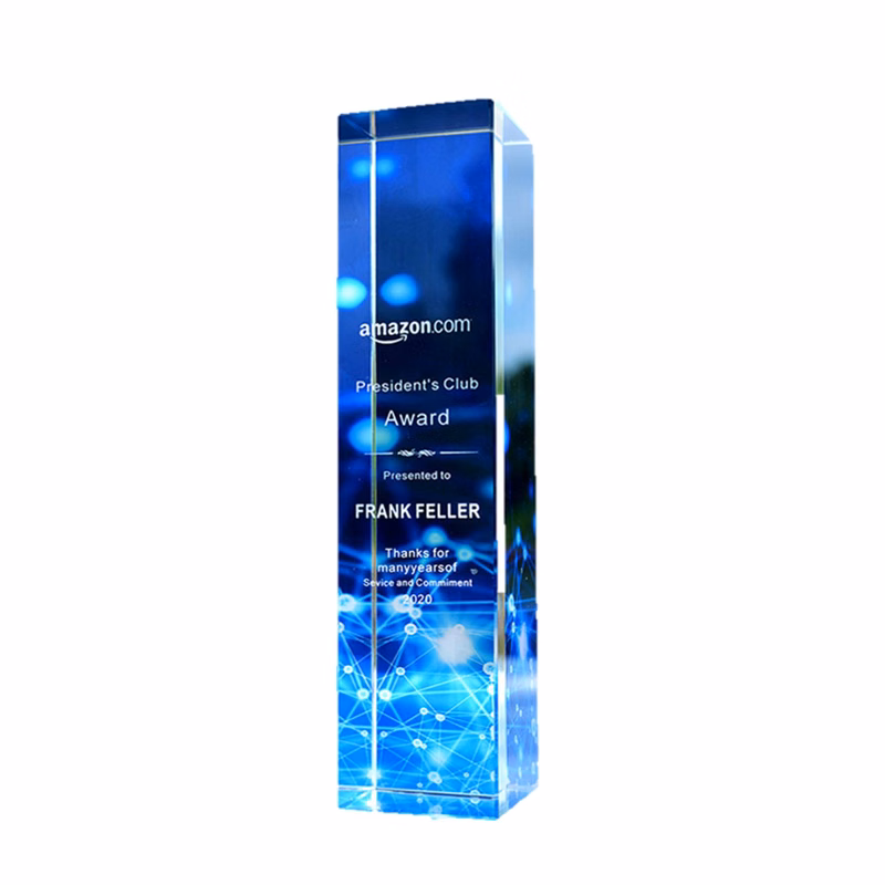 New Design Crystal Trophy Creative Cuboid Award
