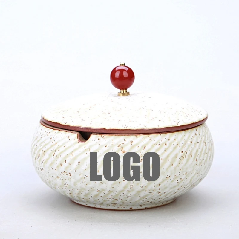 Custom Handmade Ceramic Ashtray With Lid 1