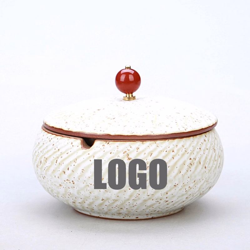Custom Handmade Ceramic Ashtray With Lid