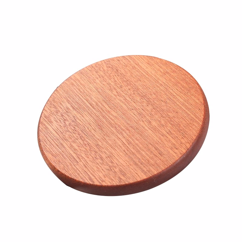 Ebony Wood Coaster with Cork Backing - Flat style
