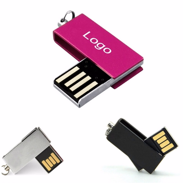 Metal rotate usb flash drives