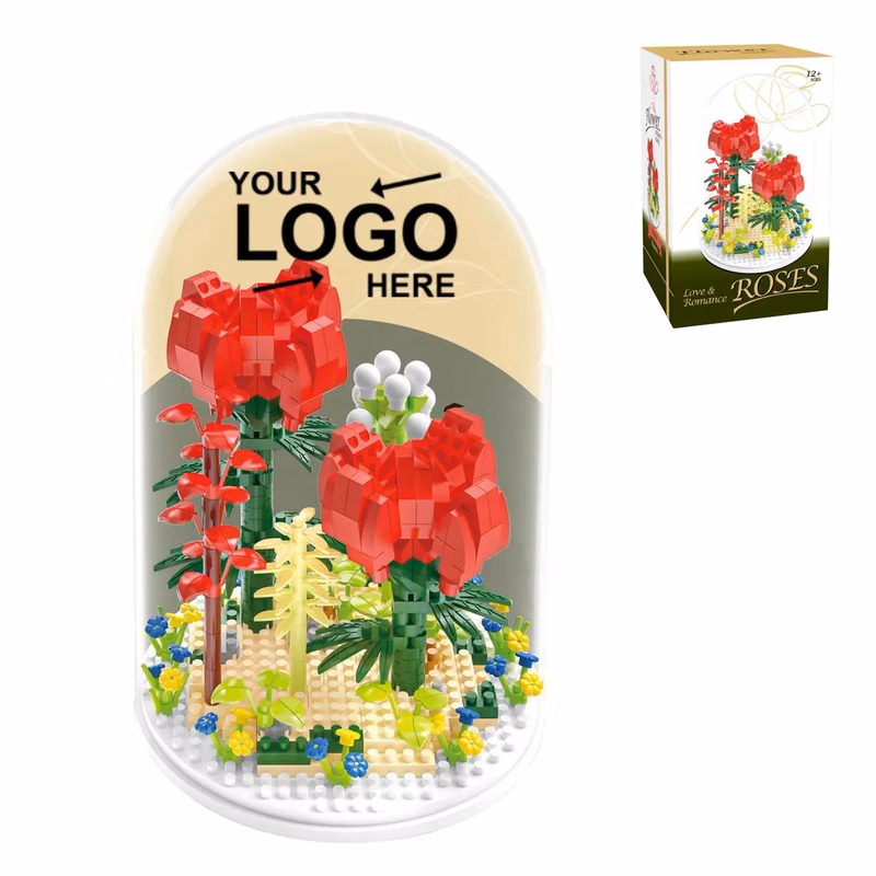 Mini Bricks Building Blocks Flower