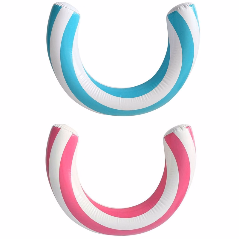 U-Shaped Striped PVC Inflatable Float