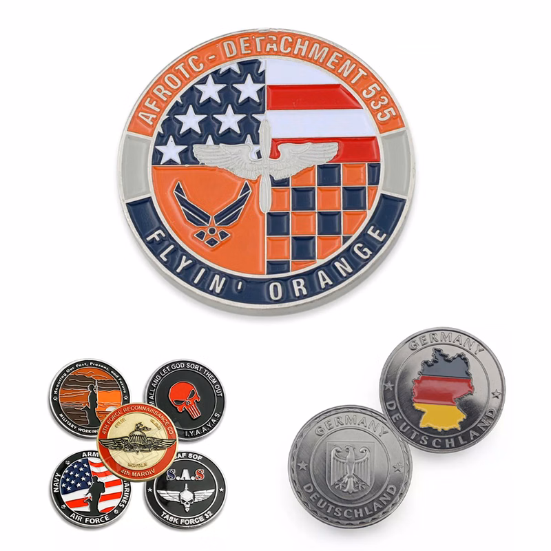 Customized Soft Enamel Iron Coins - 1-3/4" Double Sided
