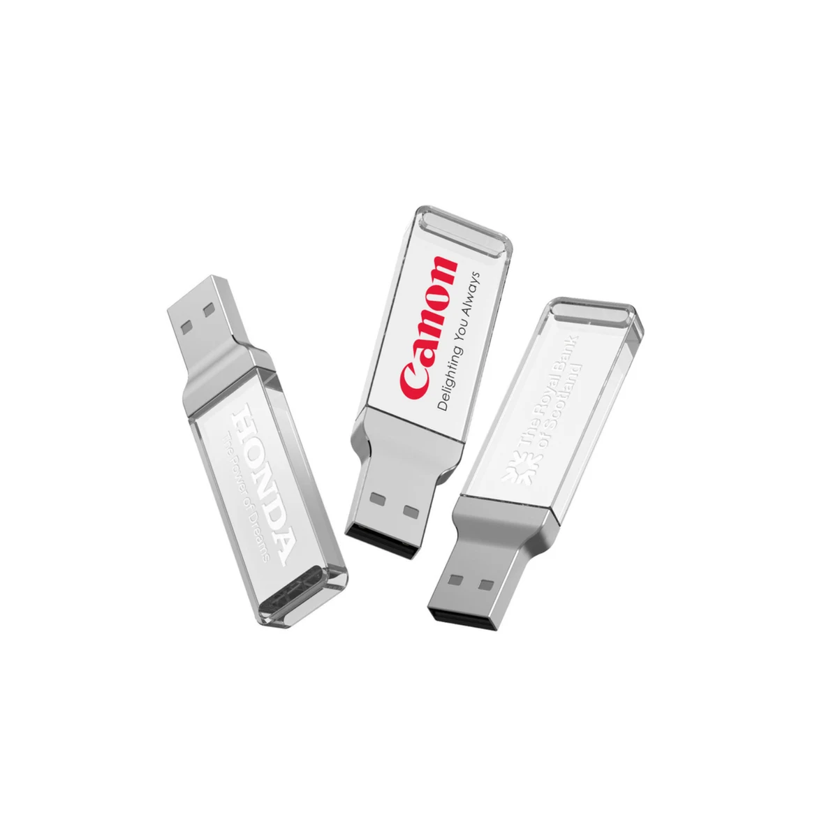 Light up Clear Acrylic USB Flash Drive 1